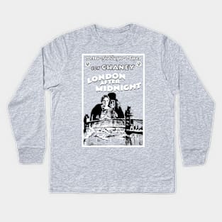 London After Midnight Tribute on Gray Kids Long Sleeve T-Shirt
